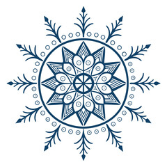 Vector art of an intricate snowflake design with delicate details and elegant patterns, evoking a sense of winter beauty and festive cheer, vector art