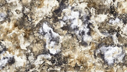 Abstract mottled stone pattern in beige, brown, gray, and white