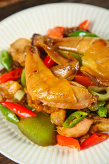Salt-Baked Chicken Hubei Specialty Dish with Peppers - Traditional Chinese Ready-to-Eat Cuisine