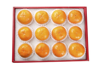 Fresh Fuping Persimmons from Shaanxi China in Gift Box - Premium Sweet Fruit Packaging