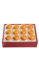 Premium Fuping Persimmons Gift Box from Shaanxi China - Sweet Crisp Orange Fruit in Elegant Packaging