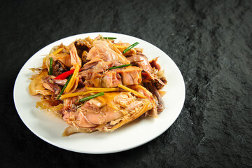 Hand-Torn Preserved Air-Dried Chicken Hubei Style Chinese Cuisine Specialty Dish