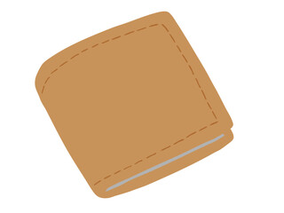 二つ折り財布 主線なし