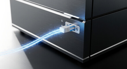 High-Speed Data Transfer: USB Connection with Light Stream
