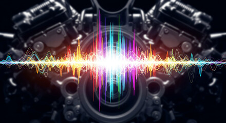 Engine Sound Visualization: Audio Spectrum and Motor Power