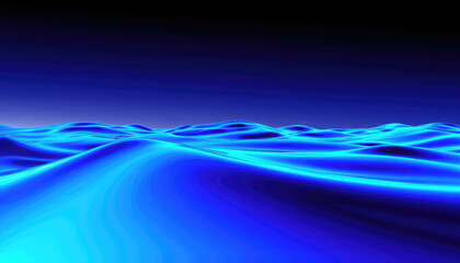 Abstract blue wave background