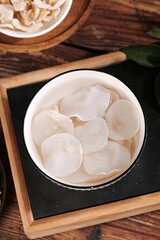 White Jade Mushroom Slices Changbaishan Specialty Dried Fungi Gourmet Ingredients Premium Asian Food