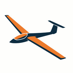 Glider Sailplane Aircraft Icon
