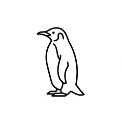 Obraz premium penguin on a white background