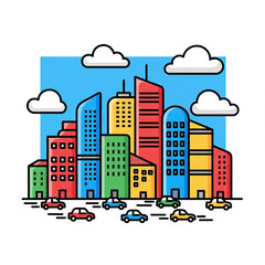 Obraz premium city in the city
