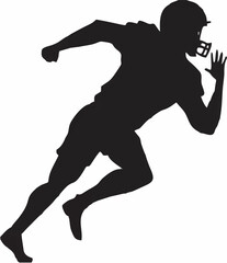 American Football Helmet Silh...