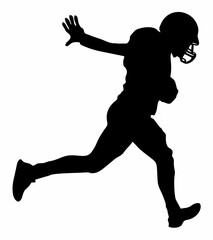 American Football Player Silh...