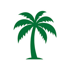 Obraz premium A vibrant green palm tree standing tall, evoking a sense of tropical paradise and natural beauty.