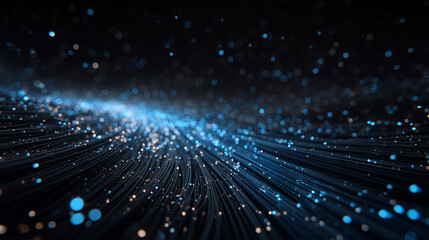 artificial. Abstract blue LED light patterns creating a futuristic ambiance on a dark background. product launch decks, UI/UX mockups, designed for data visualization dashboards and holographic UIs.