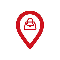 A vibrant location marker with a briefcase icon, symbolizing business meetings and professional opportunities.