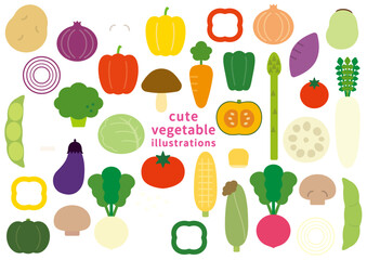 かわいい野菜のイラストセット