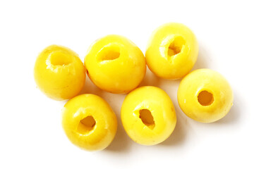 Pickled jujube fruits with a sweet and tangy flavor.