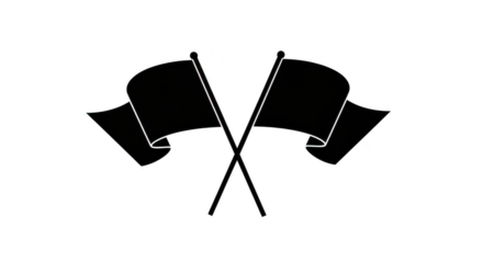 Two vintage microphones crossed on a transparent background isolated on transparent background