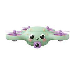 3D A cute drone with a pastel color