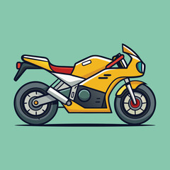 Fototapeta premium motorcycle on a white background