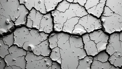 Obraz premium Grayscale Textured Surface with Cracks and Wear