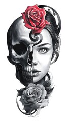 Halloween tattoo unbalanced