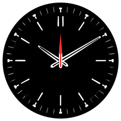 Clock Face with Hands at Ten Ten Illustration Time Measurement