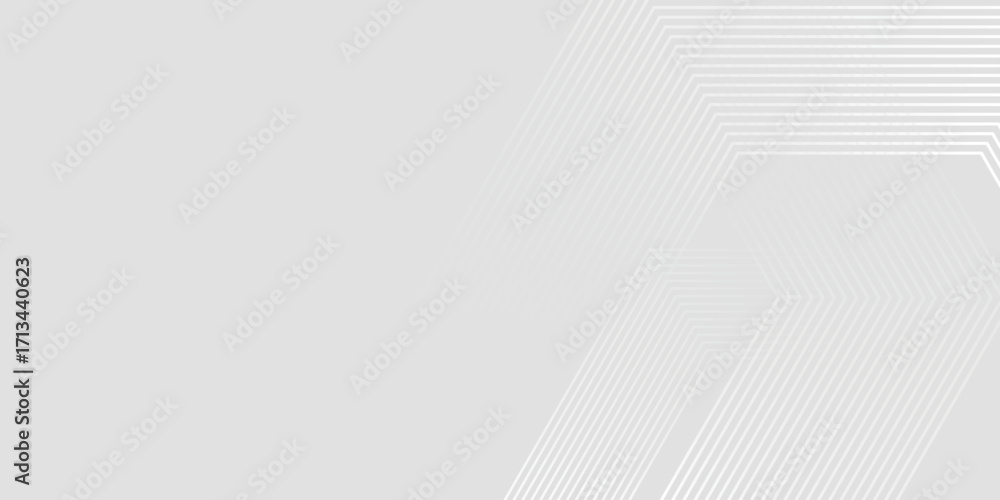 Aufkleber background with white-grey gradient hexagonal line texture decoration. simple and modern concept abs