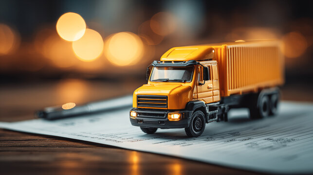 Freight surcharge invoice cargo logistics delivery shipping truck finance cost control Freight surcharge invoice with cargo delivery truck model