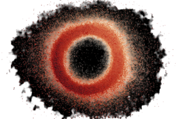 Cosmic ring of particles in space