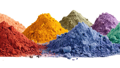 Colorful piles of powdered pigments (1)