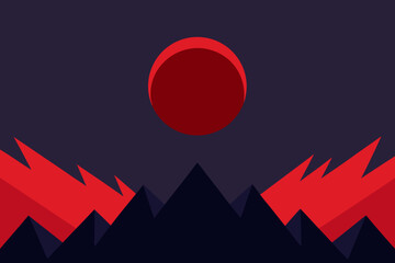 canadian flag and lightning