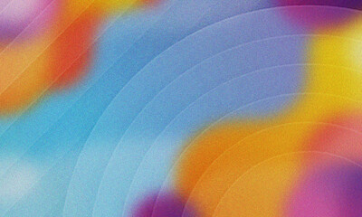 Obraz premium Abstract Rainbow Swirls with Subtle Grain Texture and Concentric Arcs background color