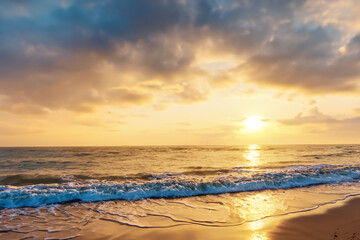 sunset on the beach