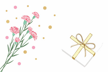 Elegant gift box with a luxurious gold ribbon perfect for celebrations and special occasions