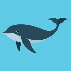 Fototapeta premium vector illustration of a dolphin