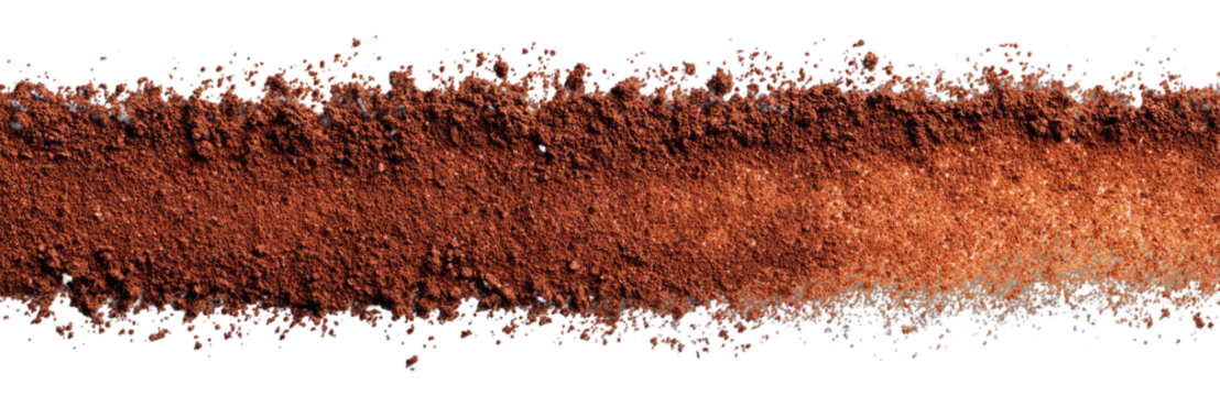 Brown textured, streaked,  abstract form