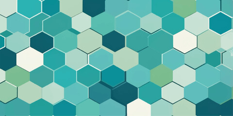 Geometric hexagonal honeycomb seamless pattern vector illustration