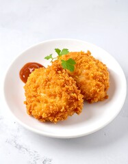 Crispy fried food on a plate