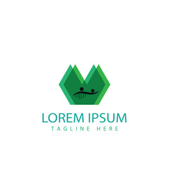 Genetic DNA logo vector and symbol