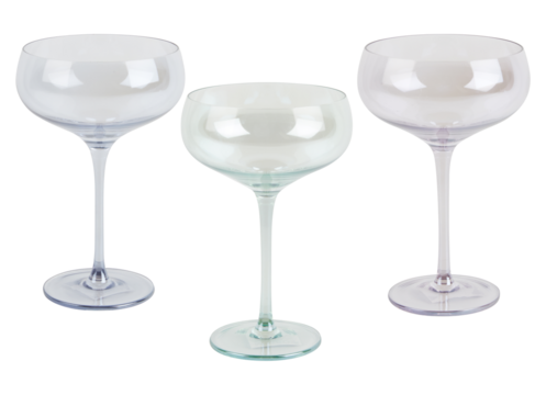 Empty wine glass cut out isolated transparent background - Powered by Adobe