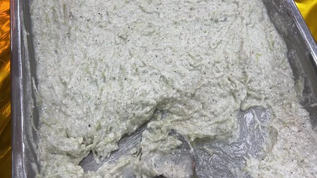 Raita prepared with cucumber and curd in Indian wedding
