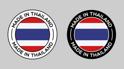 Vector Made in Thailand Labels