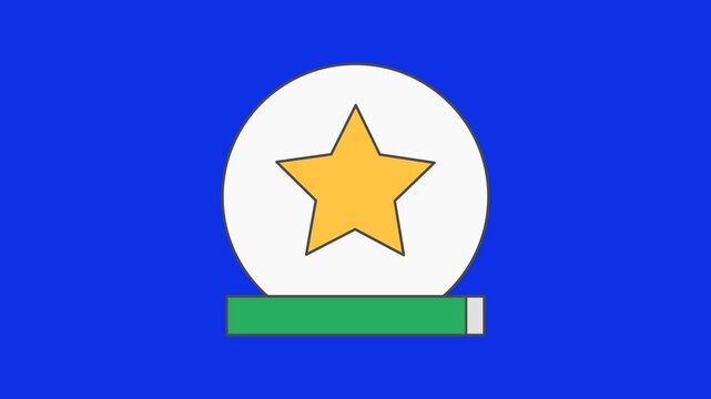 Learning level up animation with progress bar symbolizing growth and achievement. Ideal for education, gamified learning, and skill development concepts.
