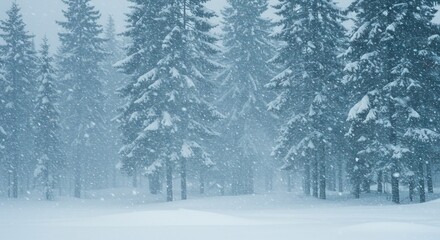 snow covered trees