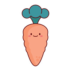 Creative Vector Illustration of a Fresh and Healthy Carrot in Flat Design Style