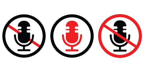 Audio and Music Icon Set – Microphone, Speaker, Headset, Equalizer, Play and Pause Symbols – Vector Illustration Collection