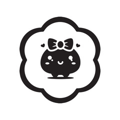 Kawaii vector illustration on a white background.Simple design,perfect for various uses.
