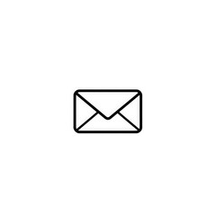 Line art mail icon with transparent background PNG and JPEG image for your business