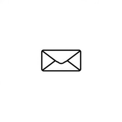 Line art mail icon with transparent background PNG and JPEG image for your business